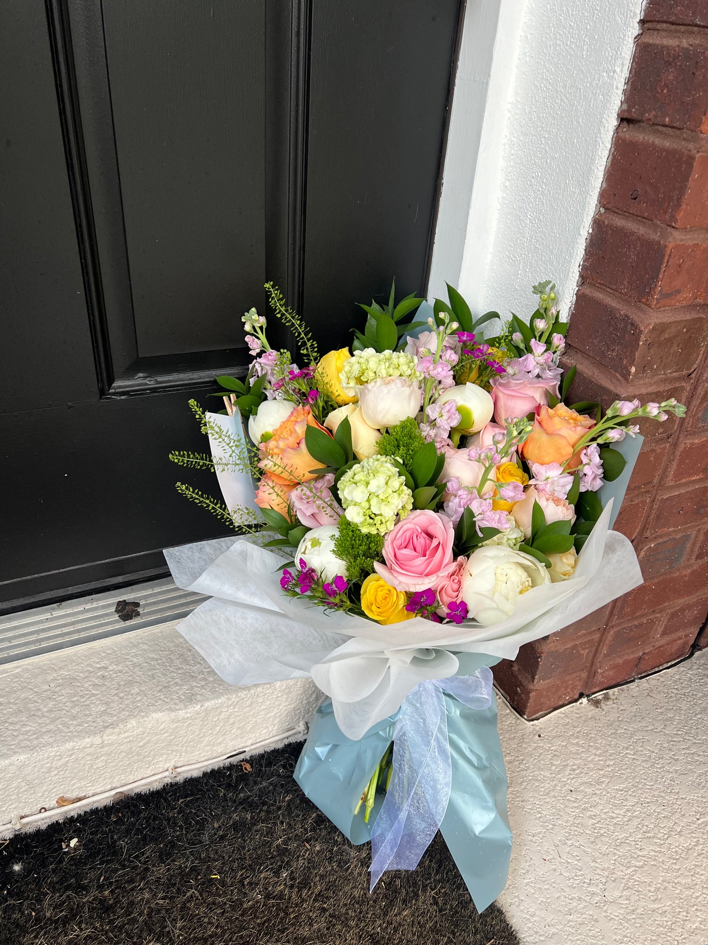 Vibrant Peony and Rose Bouquet