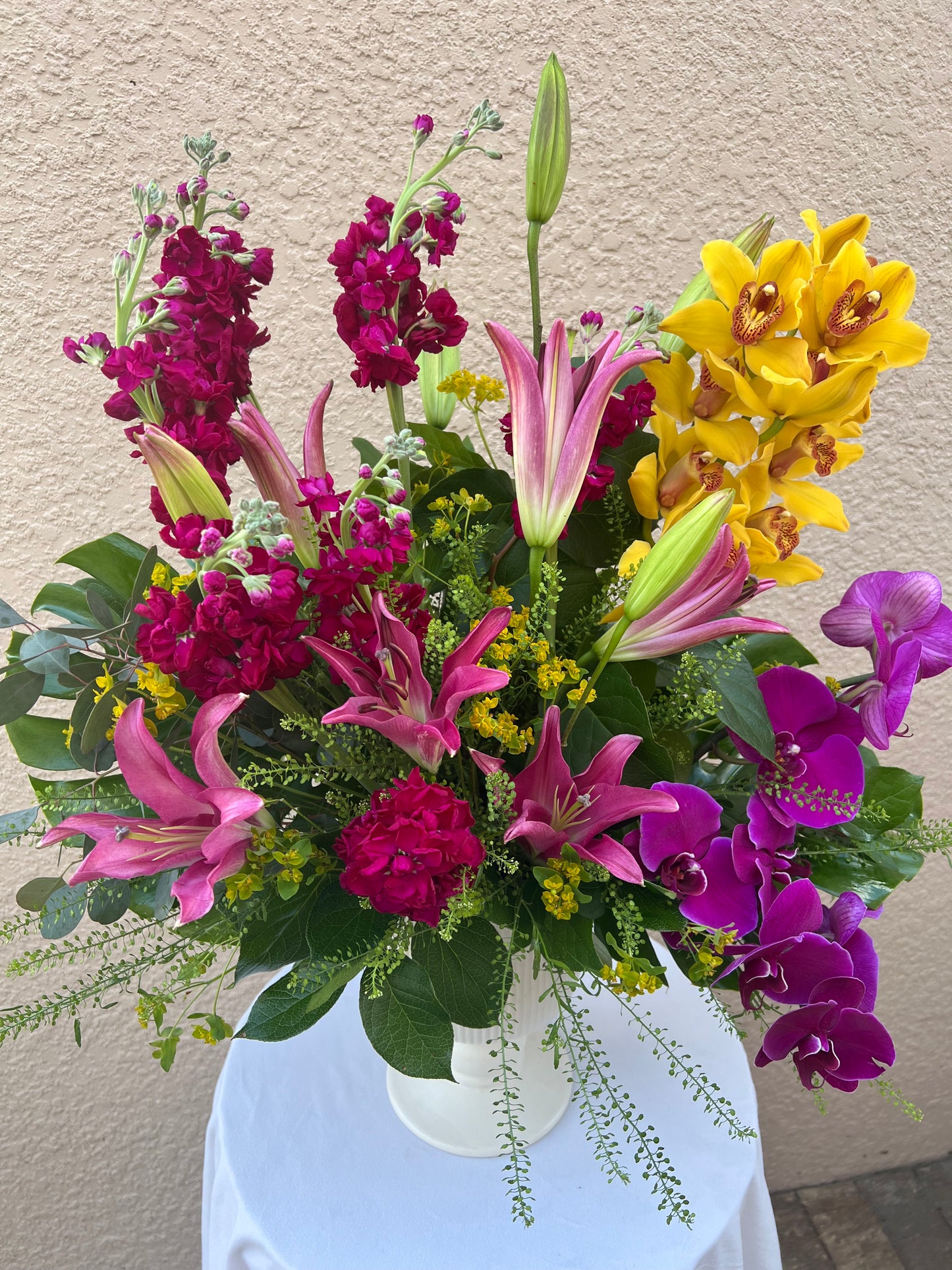 Arrangement with Orchids