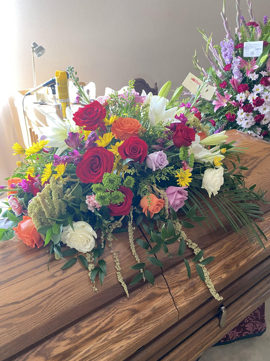 Funeral Gasket Arrangement-Life Flower Shop